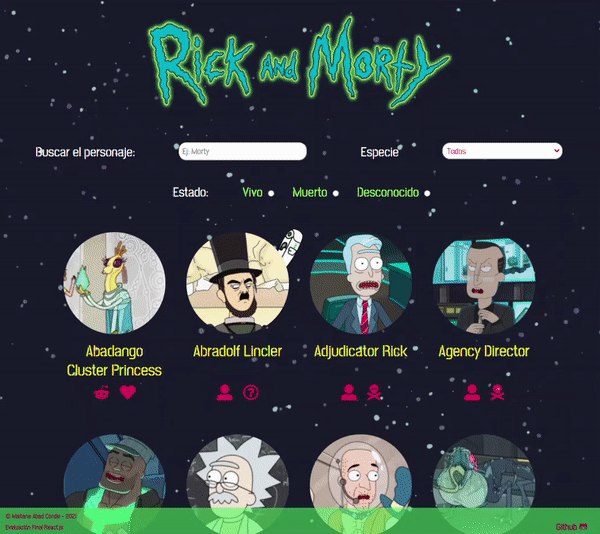 Proyecto La wiki de Rick y Morty